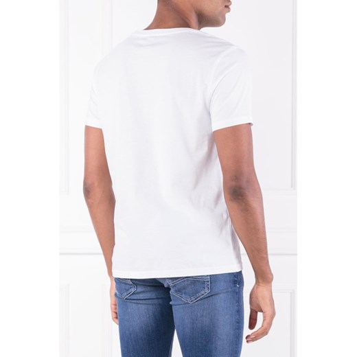 T-shirt męski biały Tommy Hilfiger casualowy z krótkimi rękawami 