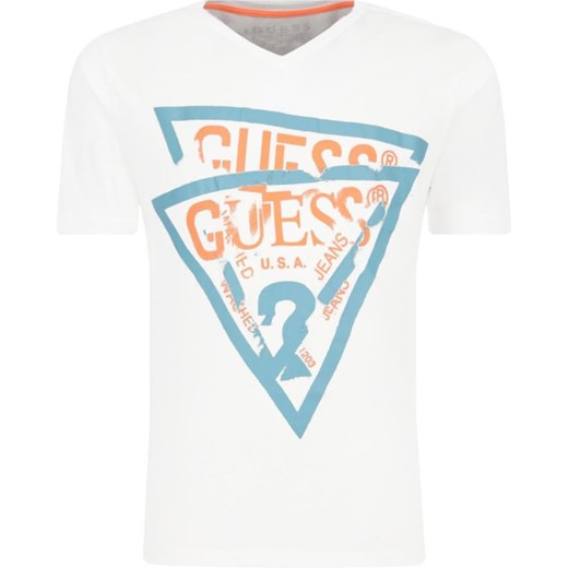 T-shirt chłopięce Guess wiosenny z krótkimi rękawami 