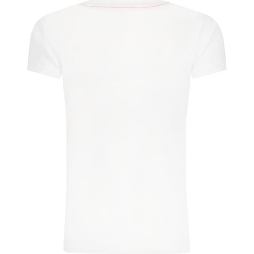 Guess t-shirt chłopięce biały w nadruki z krótkim rękawem 