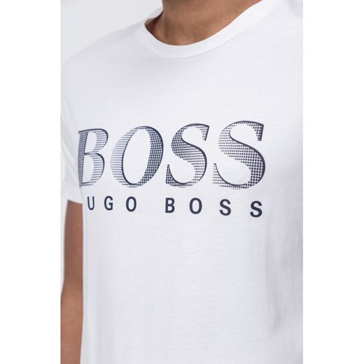 T-shirt męski Boss z napisami z krótkim rękawem 
