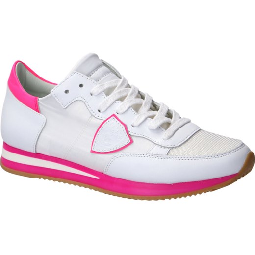 Buty sportowe damskie Philippe Model sneakersy młodzieżowe białe sznurowane gładkie 
