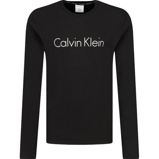T-shirt męski Calvin Klein Underwear czarny młodzieżowy z długimi rękawami 