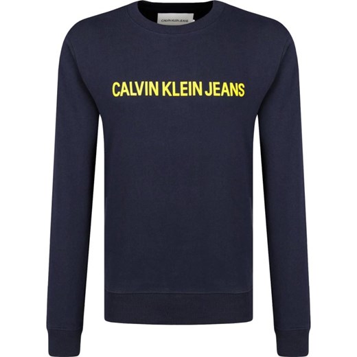 Bluza męska Calvin Klein jesienna z napisami 