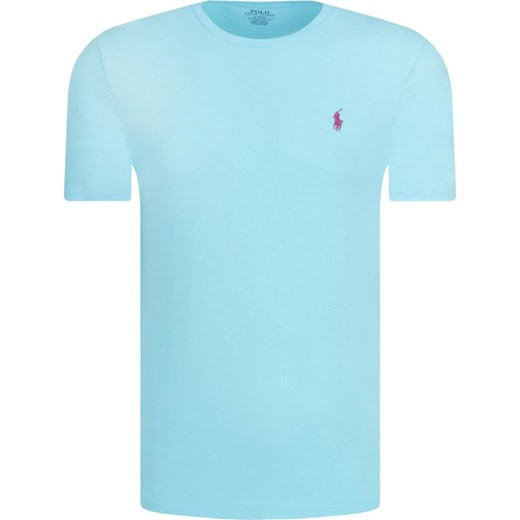 T-shirt męski Polo Ralph Lauren niebieski z krótkimi rękawami casual 