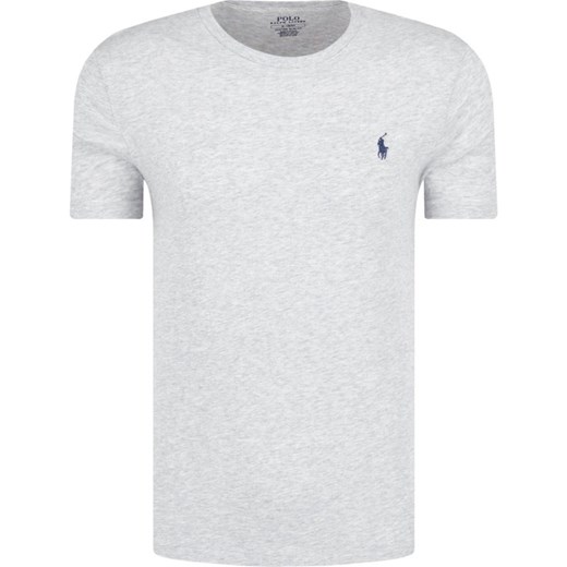 T-shirt męski Polo Ralph Lauren szary z krótkim rękawem 