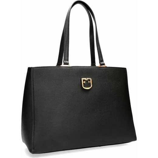 Shopper bag Furla elegancka skórzana mieszcząca a6 bez dodatków 