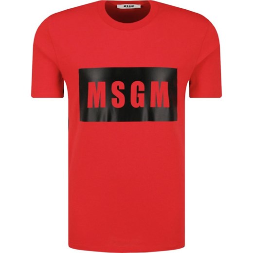 T-shirt męski Msgm z krótkim rękawem w stylu młodzieżowym 