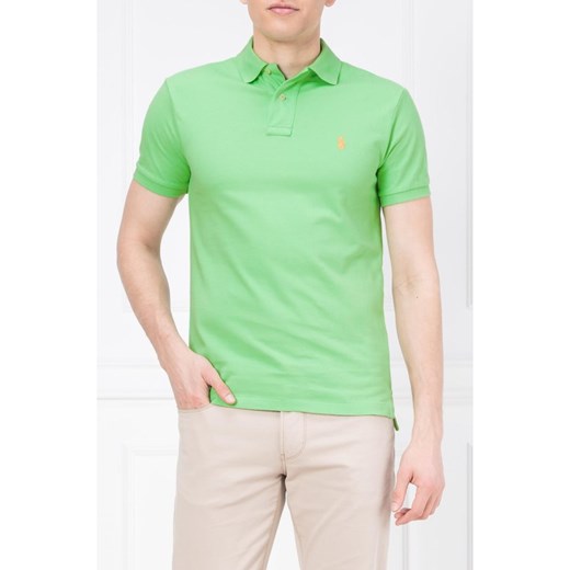 Polo Ralph Lauren t-shirt męski bawełniany zielony z krótkim rękawem 