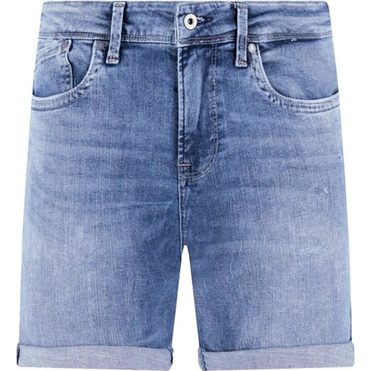 Pepe Jeans spodenki męskie bez wzorów niebieskie 