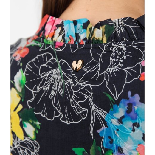 Wielokolorowa sukienka Mytwin Twinset w kwiaty bez rękawów 