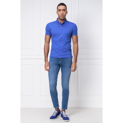 Polo Ralph Lauren t-shirt męski niebieski bez wzorów 