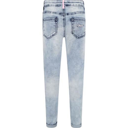 Spodnie dziewczęce Desigual z jeansu z aplikacjami  