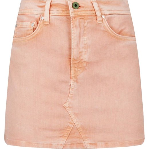 Spódnica różowa Pepe Jeans bez wzorów mini casual na lato 