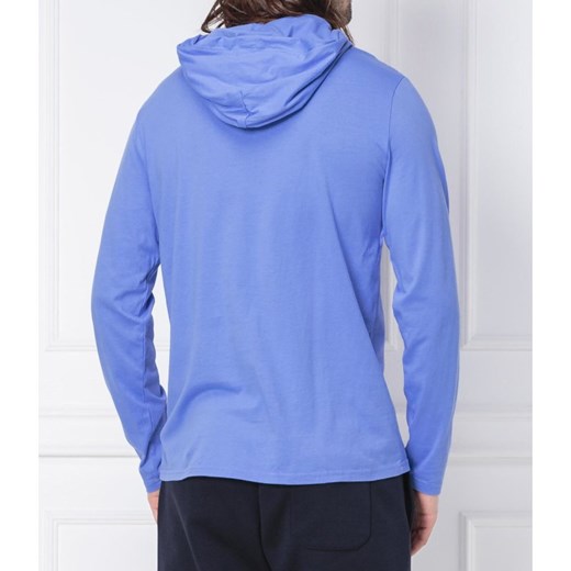 T-shirt męski Polo Ralph Lauren casualowy niebieski z długim rękawem 