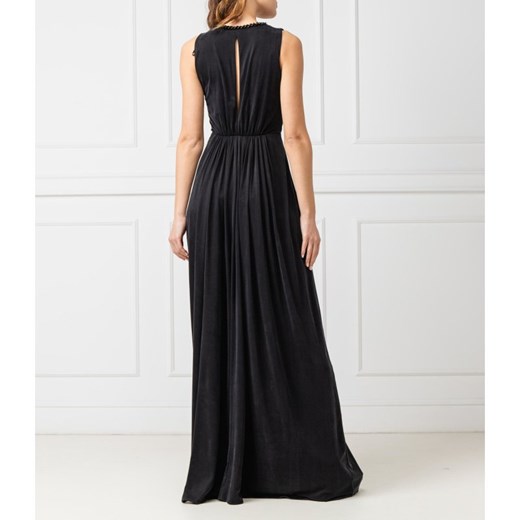 Sukienka Elisabetta Franchi czarna elegancka maxi 