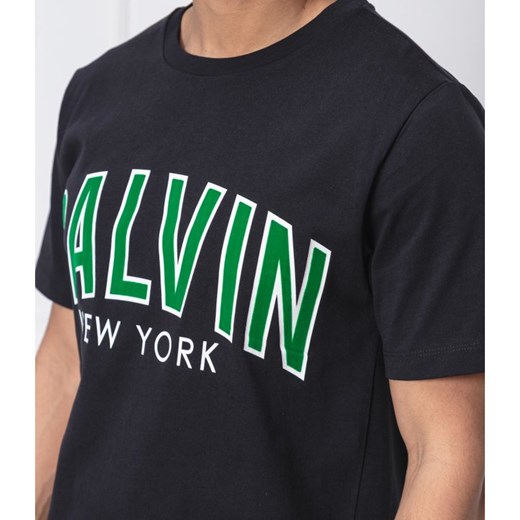 Calvin Klein t-shirt męski z krótkimi rękawami czarny młodzieżowy 
