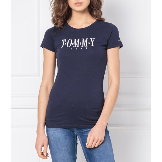 Bluzka damska Tommy Jeans niebieska 