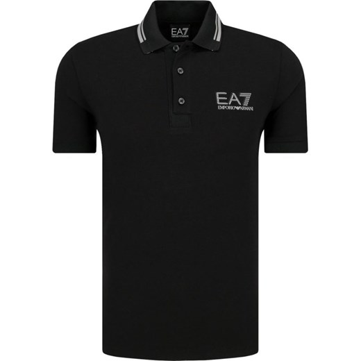 T-shirt męski Emporio Armani casualowy czarny z krótkim rękawem 