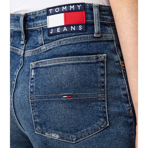 Jeansy damskie Tommy Jeans bez wzorów 