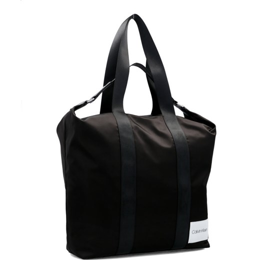 Shopper bag Calvin Klein bez dodatków duża na ramię 