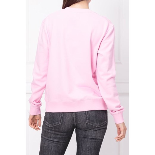 Calvin Klein bluza damska z napisem różowa casual 