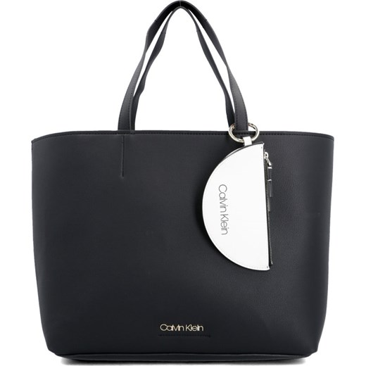 Shopper bag Calvin Klein bez dodatków matowa elegancka 