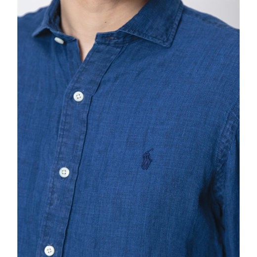Polo Ralph Lauren koszula męska niebieska z długim rękawem 