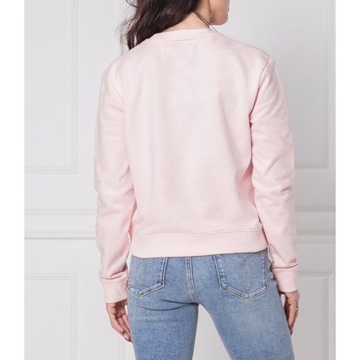 Bluza damska Calvin Klein różowa krótka casual 