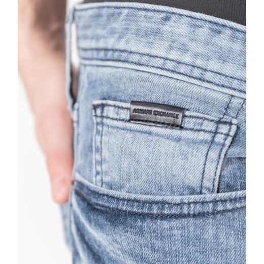 Armani jeansy męskie bez wzorów 