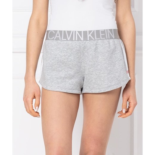 Piżama Calvin Klein Underwear z napisem szara z napisami 