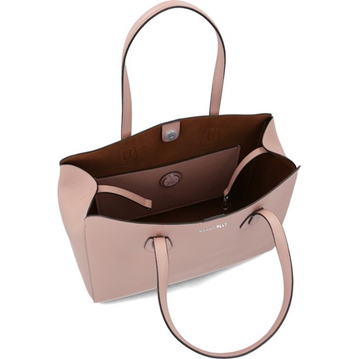 Shopper bag Coccinelle mieszcząca a8 elegancka bez dodatków matowa 