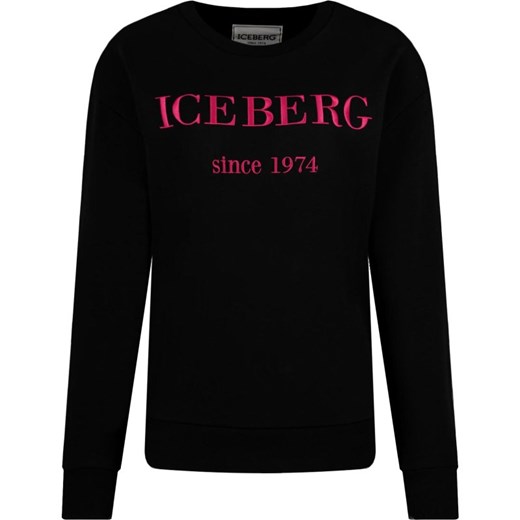 Czarna bluza damska Iceberg krótka casual 