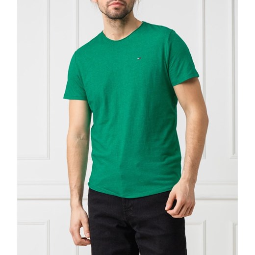 T-shirt męski Tommy Jeans bez wzorów z krótkim rękawem 