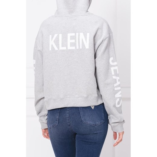 Bluza damska Calvin Klein szara krótka 