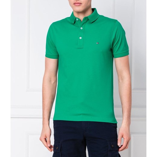 T-shirt męski Tommy Hilfiger zielony z krótkim rękawem 