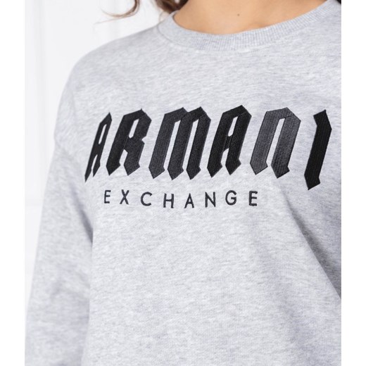 Bluza damska Armani Exchange na lato krótka z napisami 