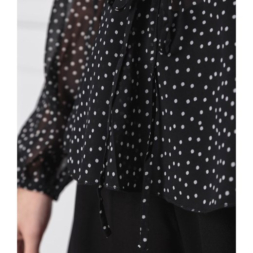 Bluzka damska NA-KD w abstrakcyjnym wzorze z długim rękawem jesienna 