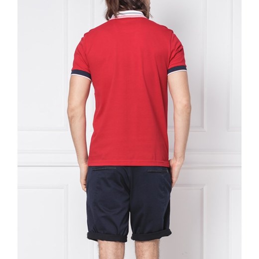 T-shirt męski czerwony Boss Athleisure casualowy z krótkim rękawem 