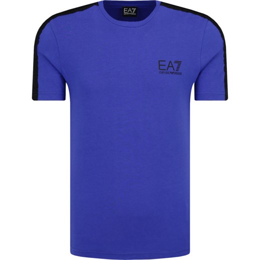 T-shirt męski Ea7 casualowy z krótkim rękawem gładki 