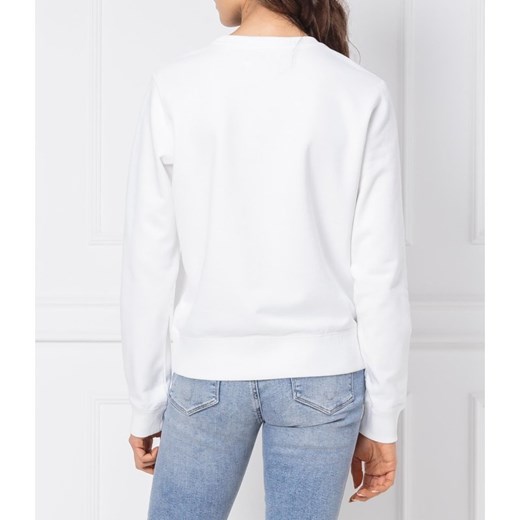 Bluza damska biała Calvin Klein krótka 