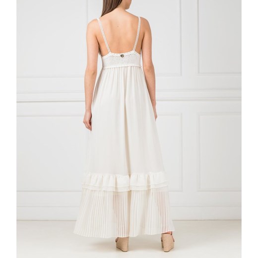 Twin Set sukienka maxi biała casualowa 