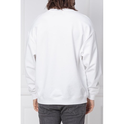 Bluza męska Calvin Klein biała w stylu młodzieżowym 