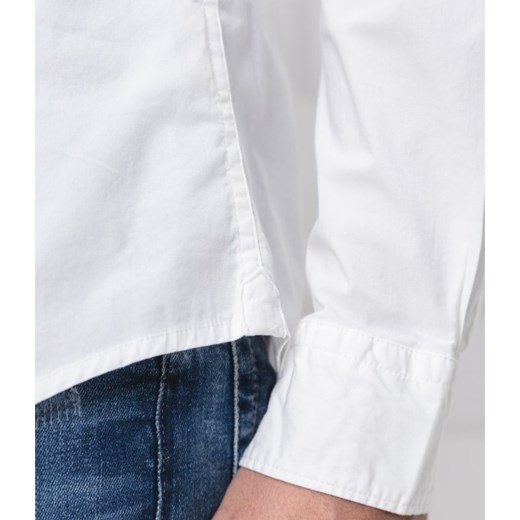 Koszula męska biała Pepe Jeans casualowa z długimi rękawami 