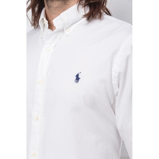 Koszula męska Polo Ralph Lauren z długim rękawem gładka z kołnierzykiem button down 