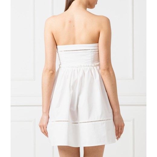 Sukienka Twinset biała gładka bez rękawów 