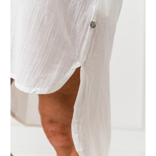 Sukienka Pepe Jeans na spacer prosta biała midi 