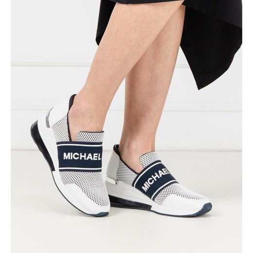 Buty sportowe damskie Michael Kors do fitnessu białe bez wzorów 