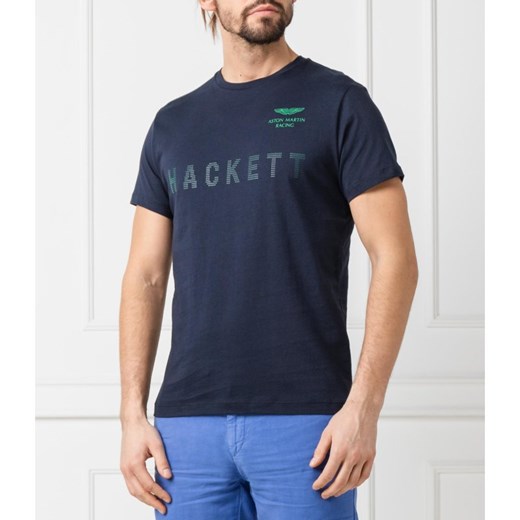 T-shirt męski Hackett London granatowy 