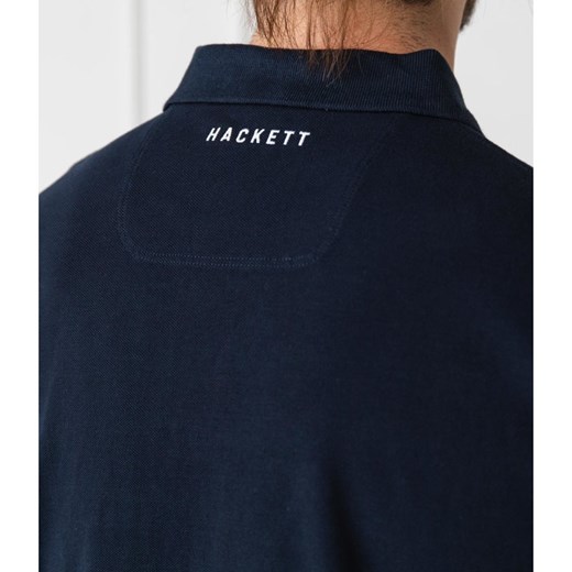 T-shirt męski granatowy Hackett London z krótkimi rękawami 