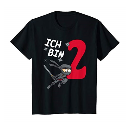 Dzieci 2. Urodziny T-shirt dla chłopców Ninja 2 lata koszulka
